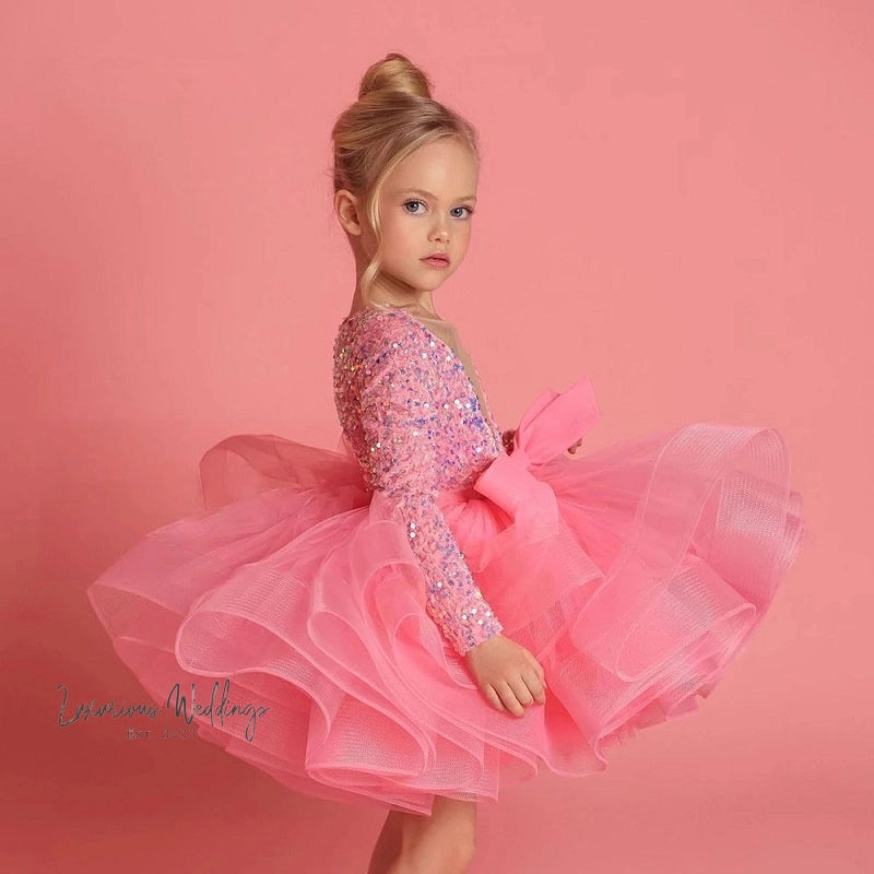 Princess Sequins Tutu Dress for Baby Girls girls sequins dress Luxurious Weddings