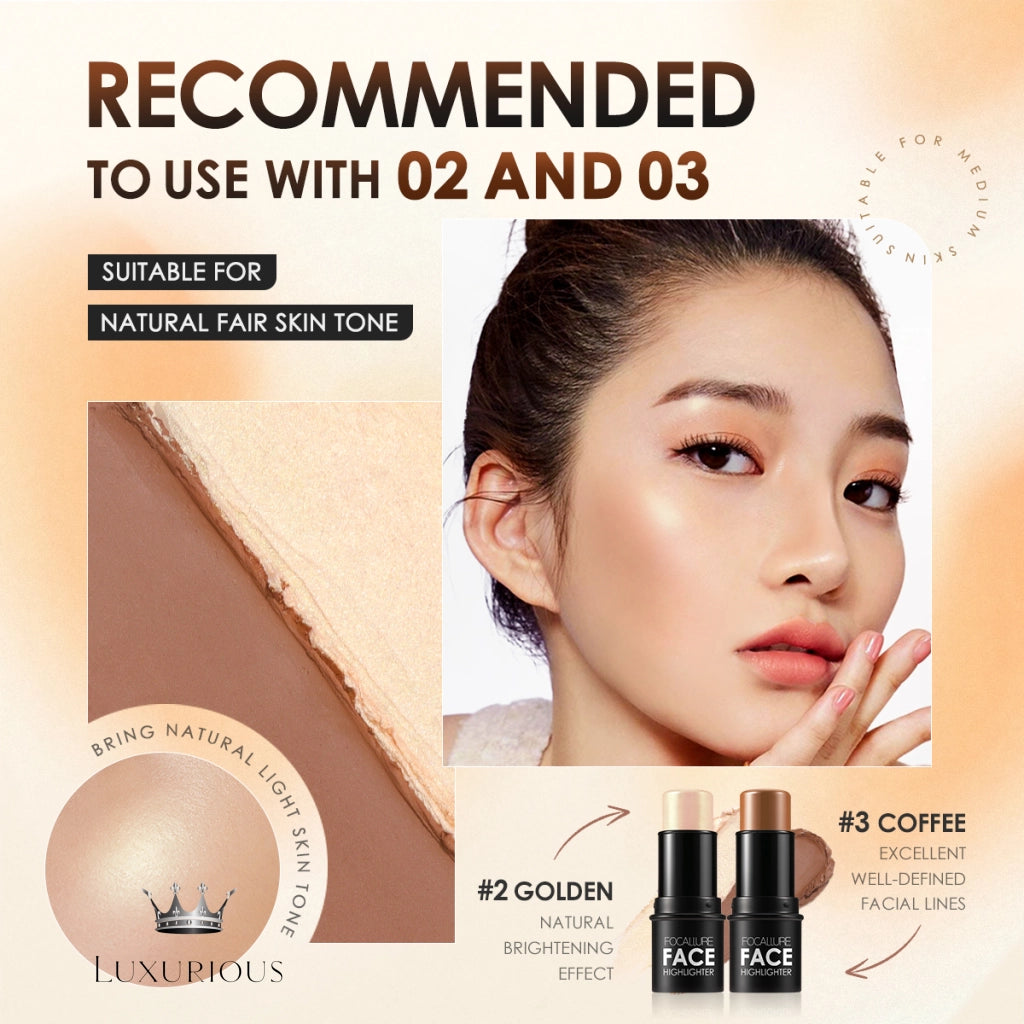 FOCALLURE Highlighter & Bronzer Set Face Highlighter Luxurious Weddings
