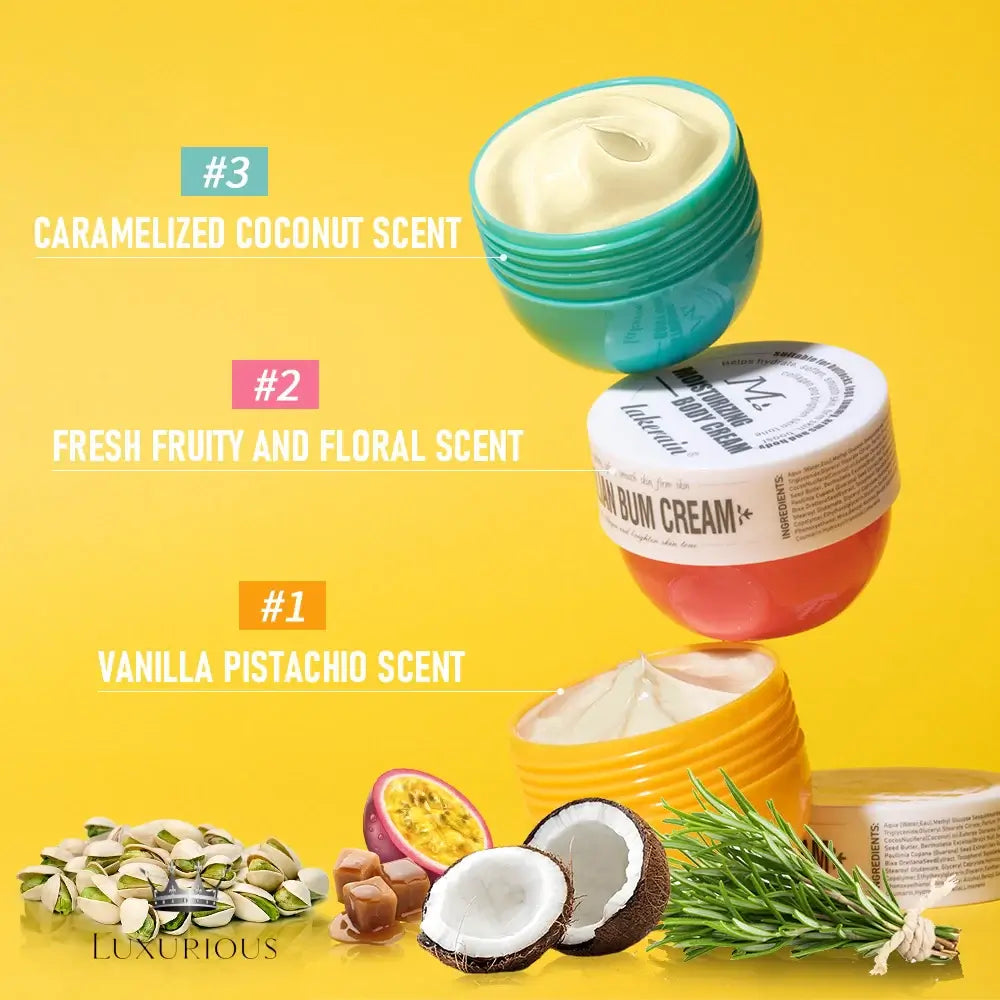Firming Body Massager Gel Caramel Vanilla Floral ButtCare bum cream Luxurious Weddings