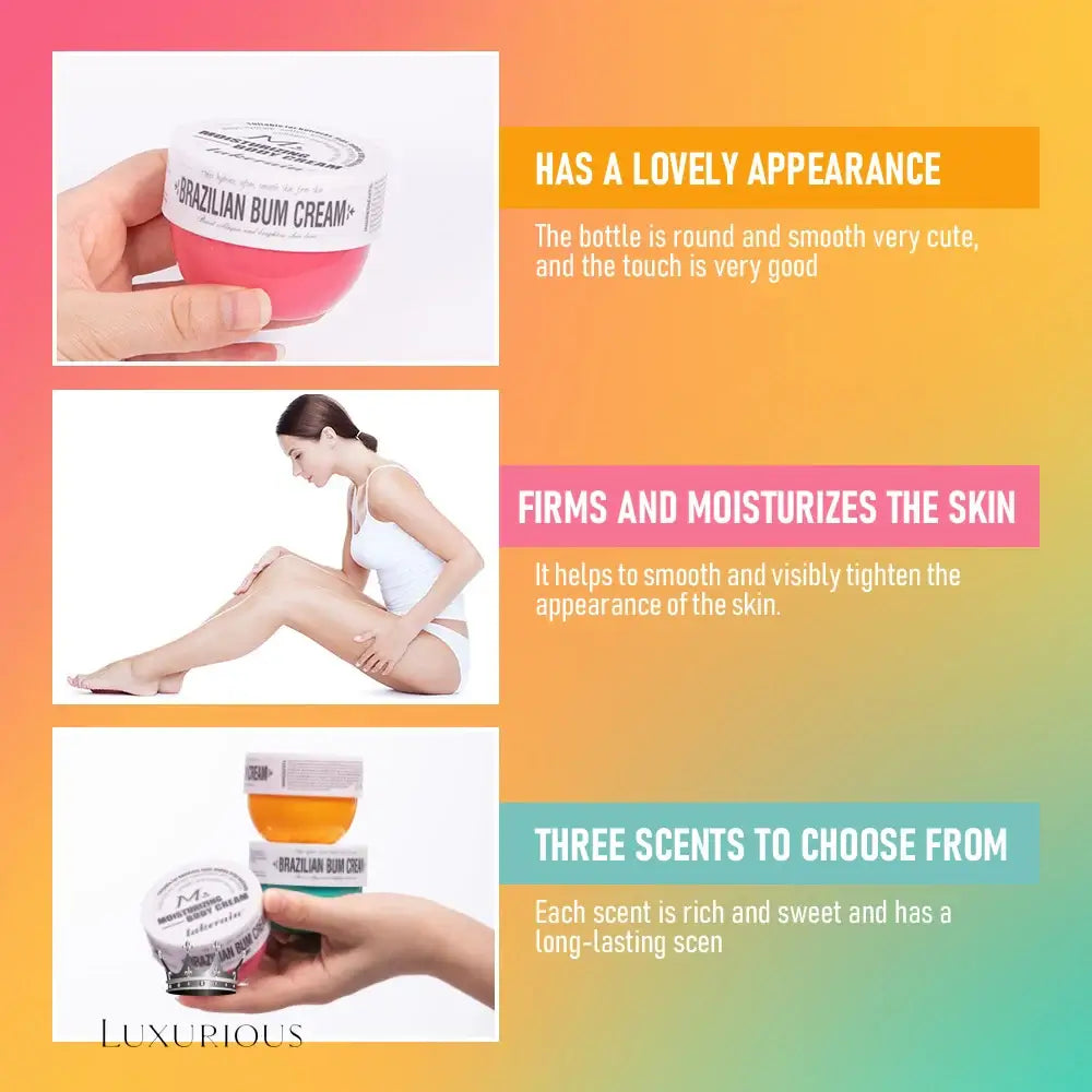 Firming Body Massager Gel Caramel Vanilla Floral ButtCare bum cream Luxurious Weddings