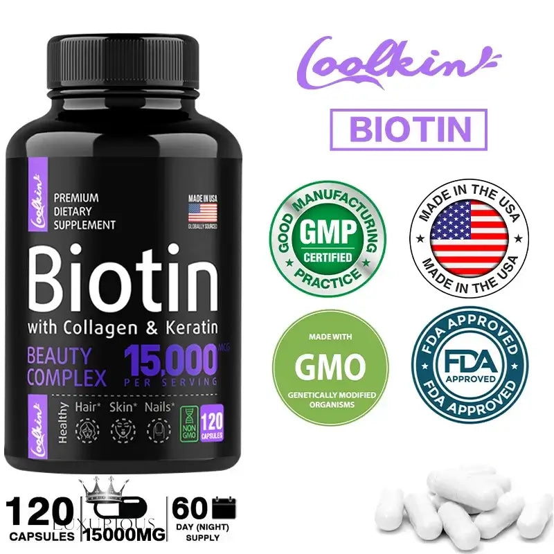 Keratin Supplement with Collagen, Biotin - Vitamins for Hair, Skin and Nails Collagen Luxurious Weddings