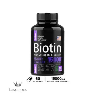 Keratin Supplement with Collagen, Biotin - Vitamins for Hair, Skin and Nails Collagen Luxurious Weddings