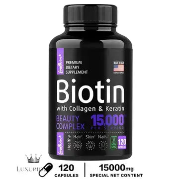 Keratin Supplement with Collagen, Biotin - Vitamins for Hair, Skin and Nails Collagen Luxurious Weddings