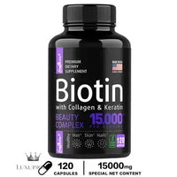 Keratin Supplement with Collagen, Biotin - Vitamins for Hair, Skin and Nails Collagen Luxurious Weddings