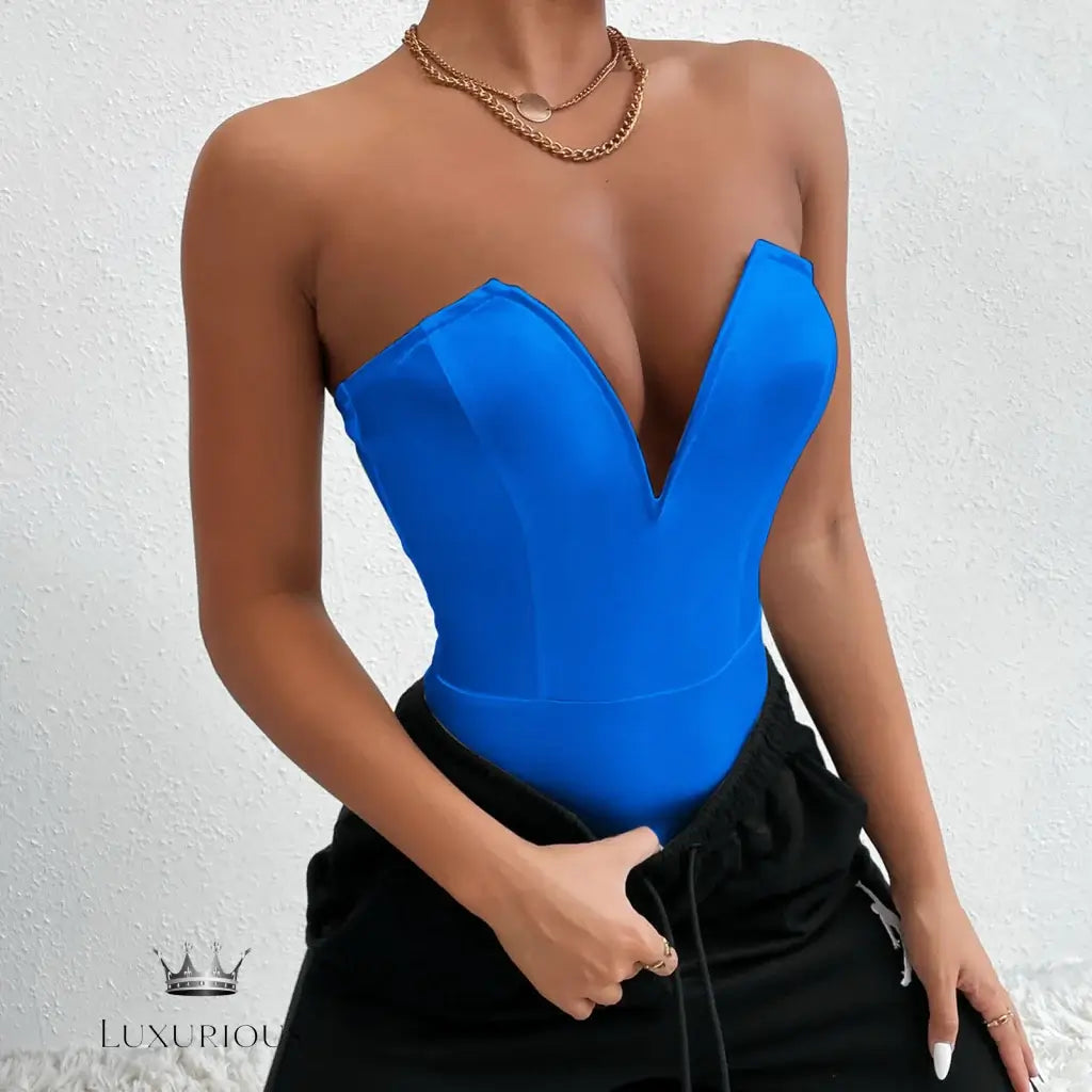 Bodysuit Shapewear Deep V-Neck Body Shaper Thong Shapers Waist Trainer Women Push Up Slimming Corset Top ClubWear For Women corsets Luxurious Weddings