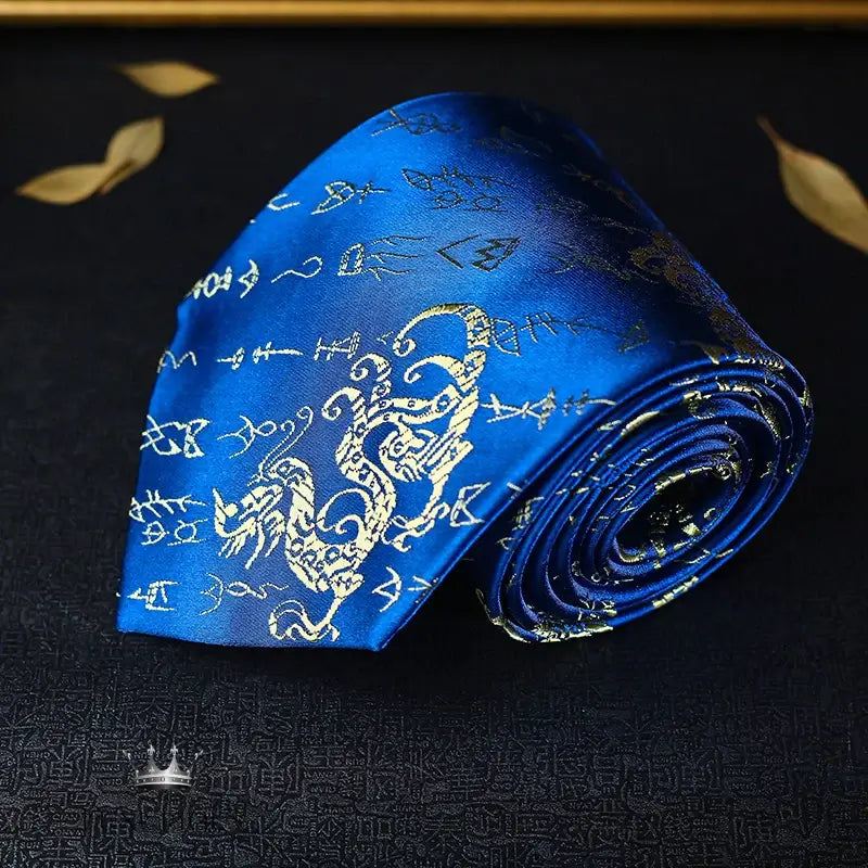 Luxury Dragon Necktie - Classic Office Business Gift Neckties Luxurious Weddings