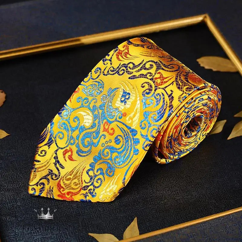 Luxury Dragon Necktie - Classic Office Business Gift Neckties Luxurious Weddings