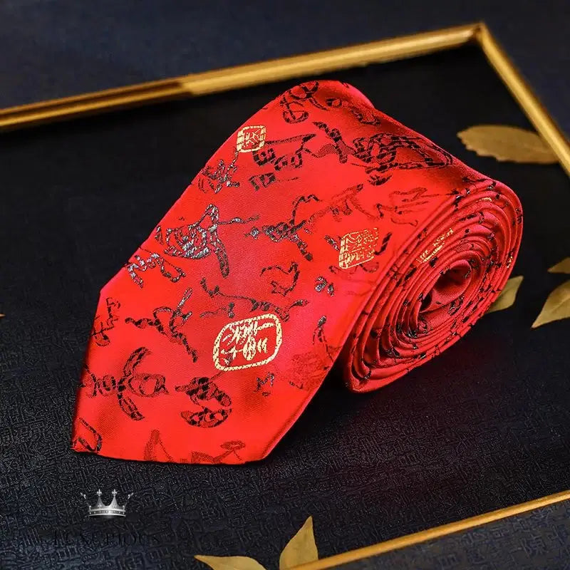 Luxury Dragon Necktie - Classic Office Business Gift Neckties Luxurious Weddings