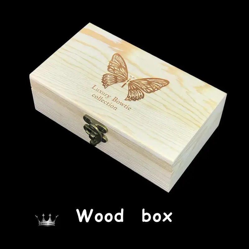 Handmade Luxury Feather Bow Tie Gift Set + Box Bow Tie Luxurious Weddings