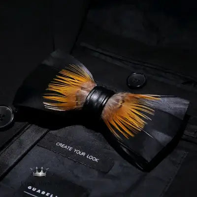 Handmade Feather Bow Tie Gift Set Bow Tie Luxurious Weddings