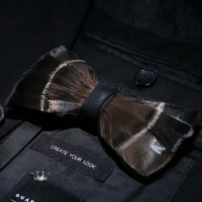 Handmade Feather Bow Tie Gift Set Bow Tie Luxurious Weddings