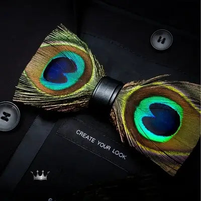 Handmade Feather Bow Tie Gift Set Bow Tie Luxurious Weddings