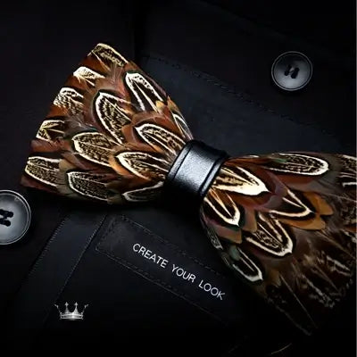 Handmade Feather Bow Tie Gift Set Bow Tie Luxurious Weddings