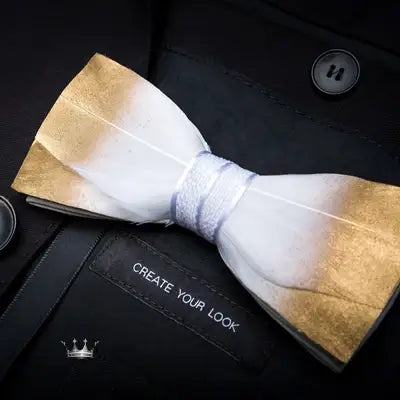 Handmade Feather Bow Tie Gift Set Bow Tie Luxurious Weddings