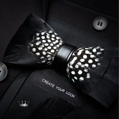 Handmade Feather Bow Tie Gift Set Bow Tie Luxurious Weddings