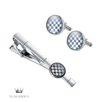 Blue Horse Cufflinks & Tie Clip Set Cufflinks Luxurious Weddings