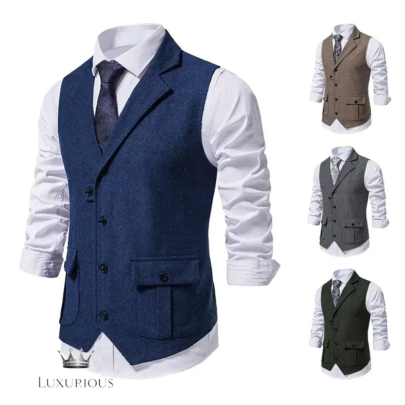 Formal Business Wedding Men's Vest - waistcoat Luxurious Weddings