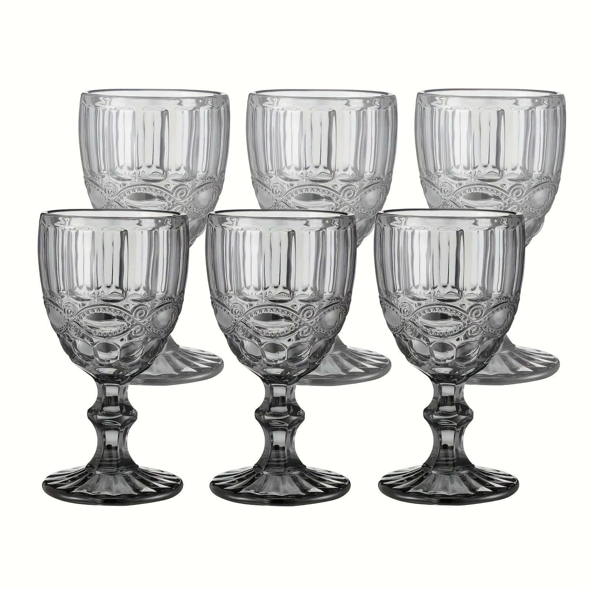 6pcs Vintage Snake Pattern Wine Glass Set wine glass Luxurious Weddings