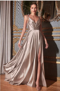 Satin A-Line Gown Bridesmaid Dresses Luxurious Weddings
