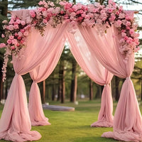 Dark Pink Silk Draping Silks Luxurious Weddings