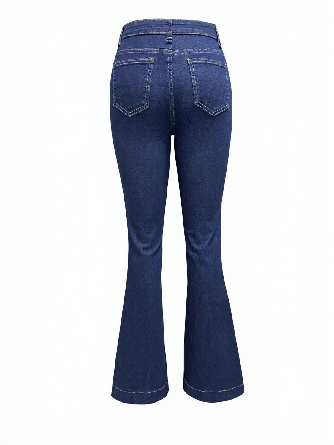 Button Fly High Waist Flare Jeans Jeans & Denim Luxurious Weddings