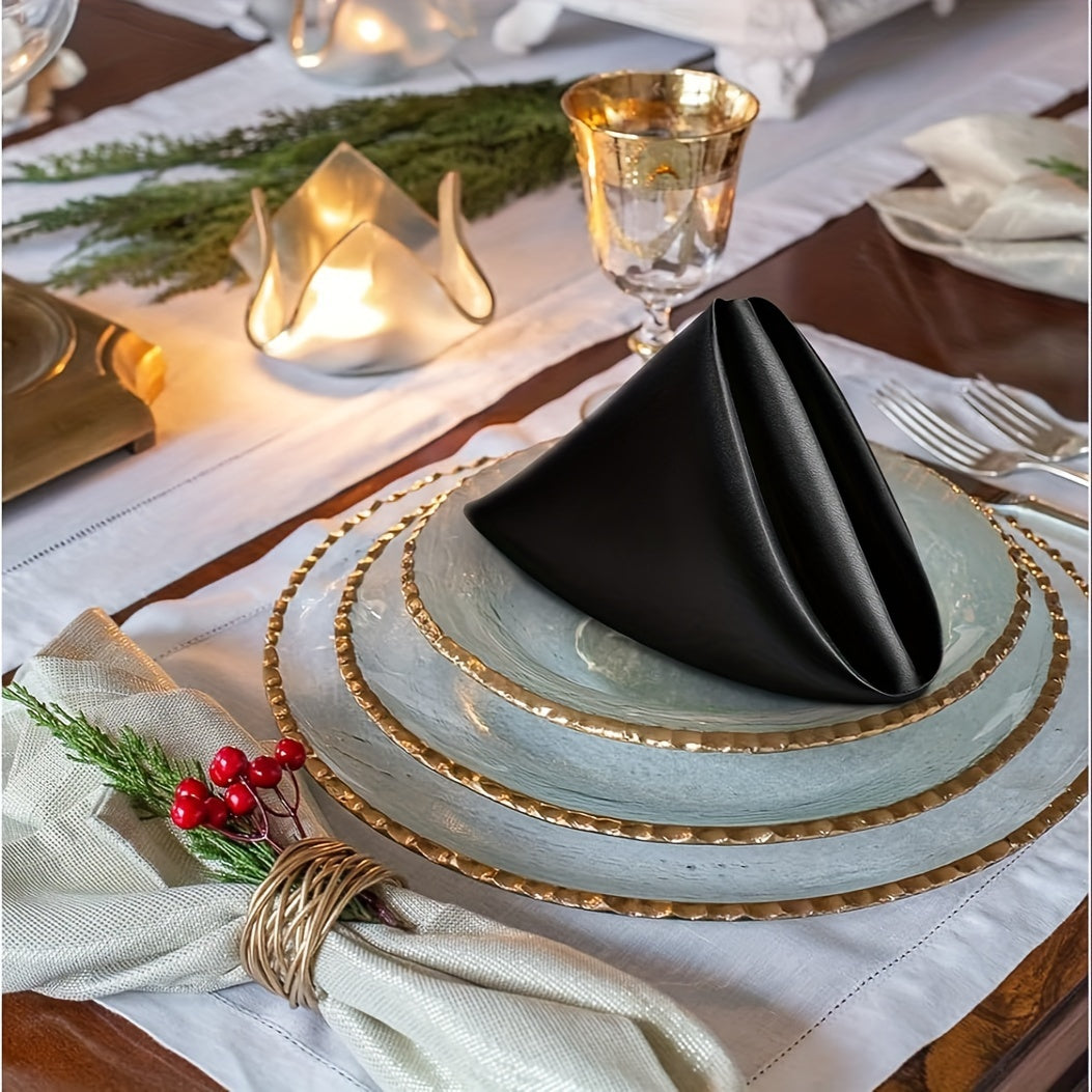 Coloured Satin Napkins - Set of 10 Napkins Luxurious Weddings