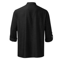 Men's Full Size Half Button Long Sleeve Shirt Plus Size shirts Luxurious Weddings