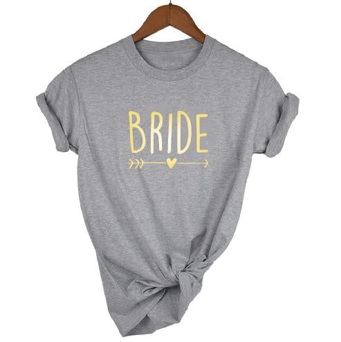 Gold T-shirt bride Tshirts Luxurious Weddings