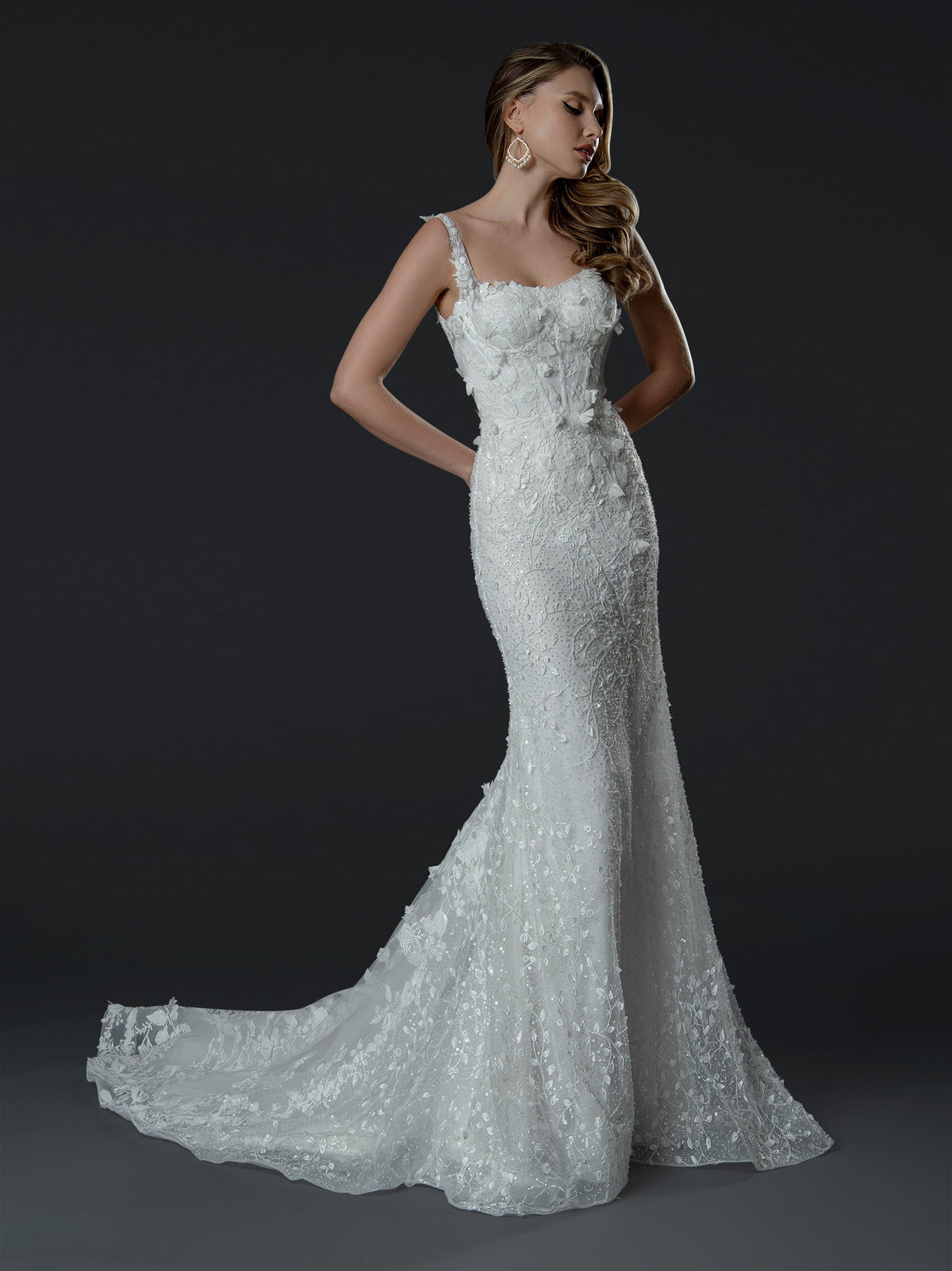 Stella Couture Long Fitted Gown fitted gown Luxurious Weddings