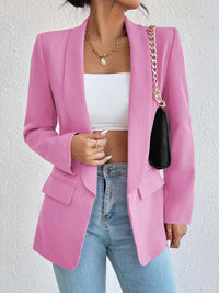Shawl Collar Long Sleeve Blazer Blazer Luxurious Weddings
