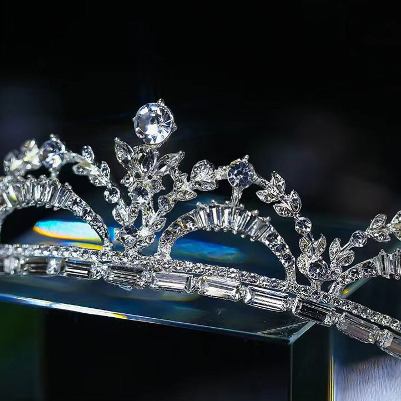 Crystal Princess Birthday Crown Bride Tiaras Luxurious Weddings