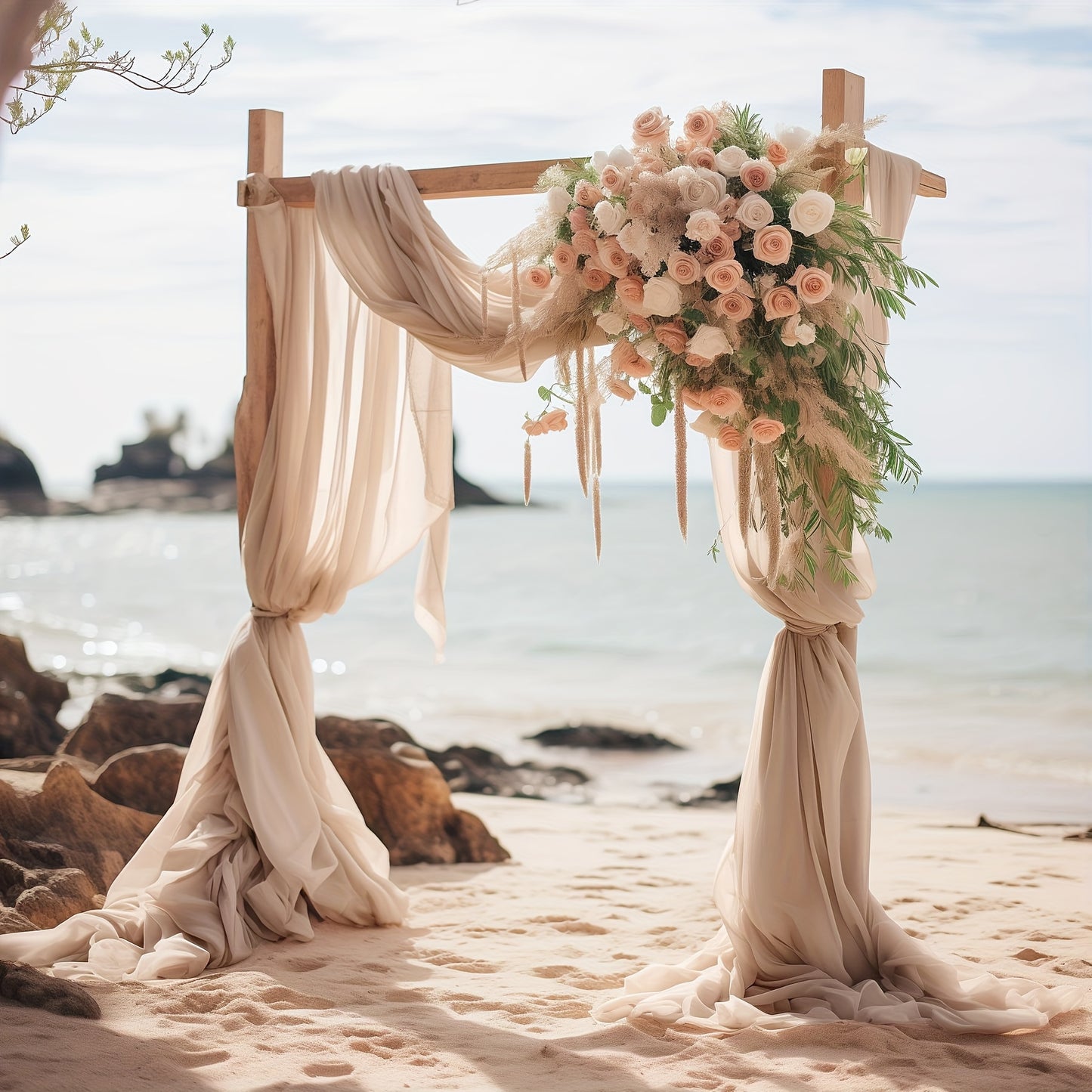 Green Silk Draping Silks Luxurious Weddings