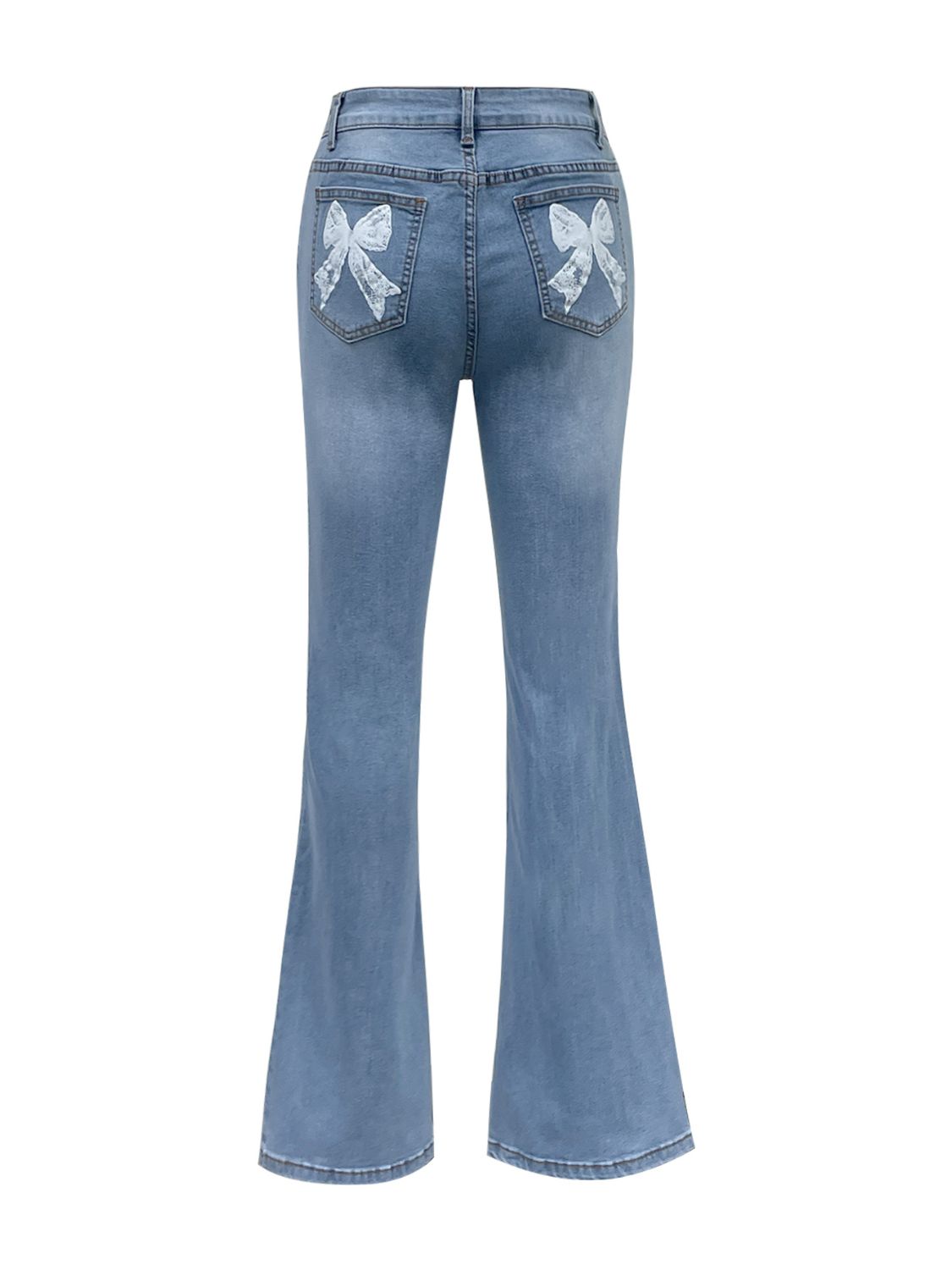 Bow Back Flare Jeans Jeans Luxurious Weddings