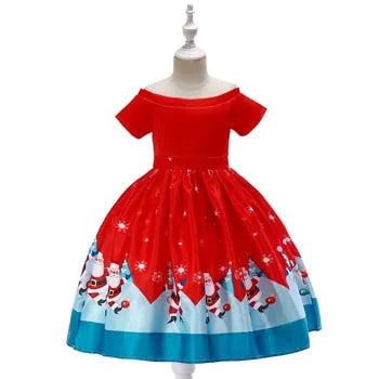 Cartoon Cosplay Snowflake Princess Dress girls dresses Luxurious Weddings