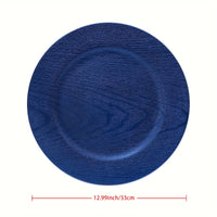 24pcs Dark Blue Elegant Charger Plates Set Charger Plates Luxurious Weddings