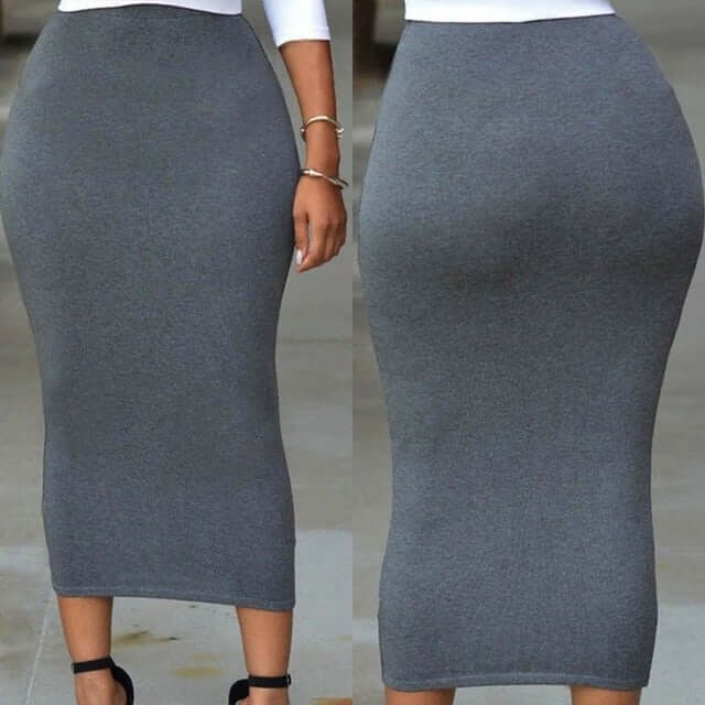 Bodycon High Waist Pencil Bodycon Maxi Skirt skirts Luxurious Weddings