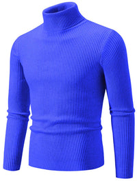 Men's Turtleneck Long Sleeve Ribbed Sweater turtle neck Luxurious Weddings