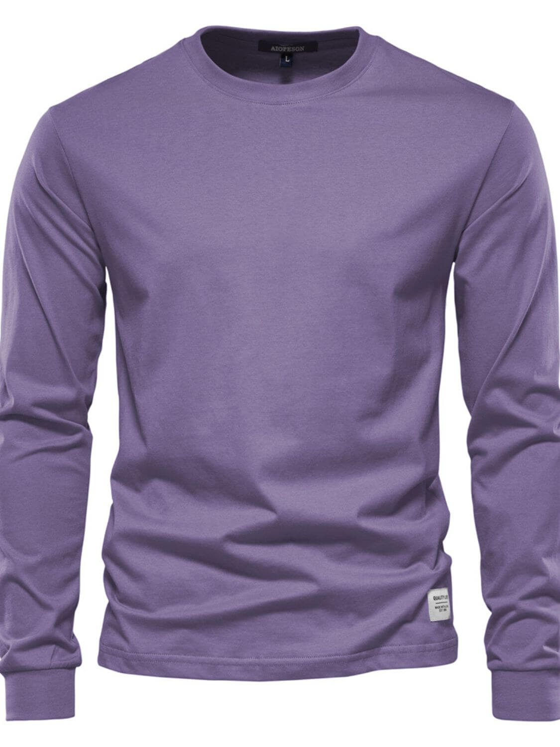 Men's Full Size Round Neck Long Sleeve T-Shirt Plus Size Men's Tshirts Luxurious Weddings