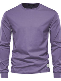 Men's Full Size Round Neck Long Sleeve T-Shirt Plus Size Men's Tshirts Luxurious Weddings