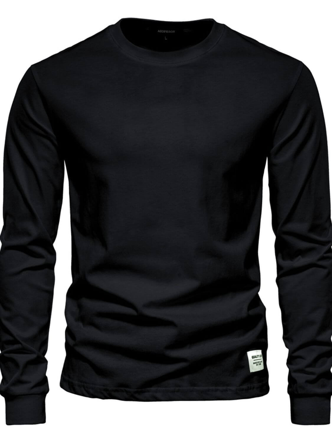Men's Full Size Round Neck Long Sleeve T-Shirt Plus Size Men's Tshirts Luxurious Weddings