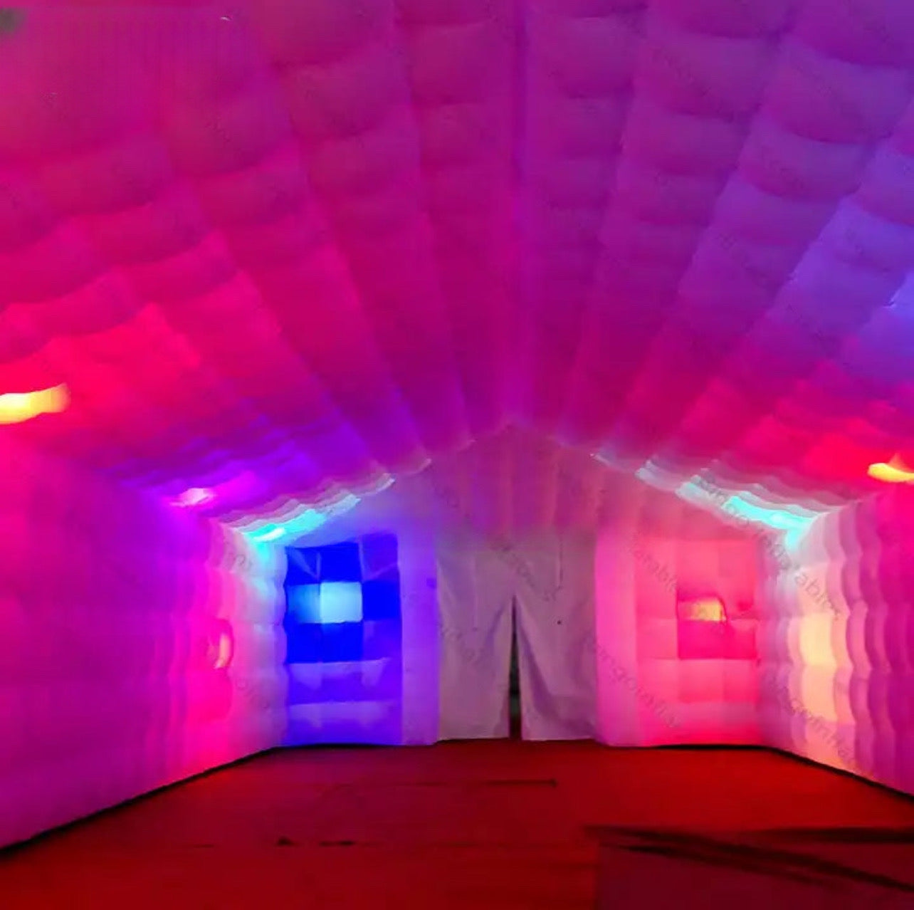 Inflatable Cube Tent with LED Lights Led inflatable tent Luxurious Weddings