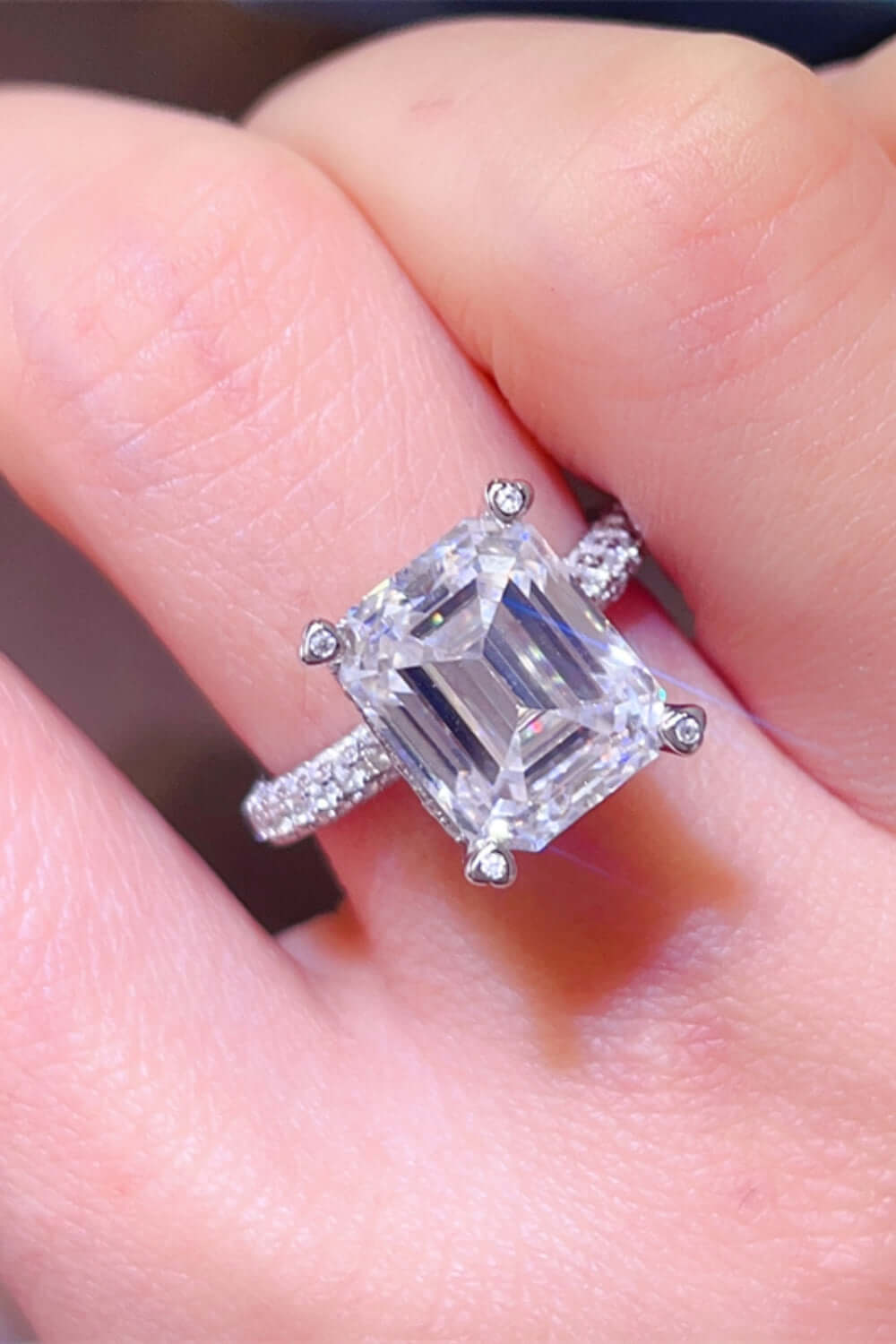 5 Carat Moissanite 925 Sterling Silver Ring Jewelry Luxurious Weddings