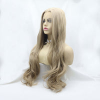 13*3" Lace Front Wigs Synthetic Long Wavy 24" 130% Density Lace front wig Luxurious Weddings