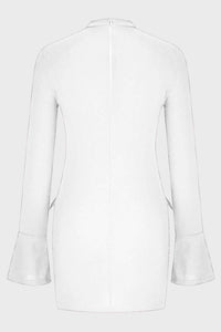 Mock Neck Long Sleeve Mini Dress Dresses/Mini Dresses Luxurious Weddings