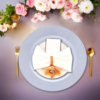 50 Silvery & Golden Charger Plates for Exquisite Table Tableware Luxurious Weddings