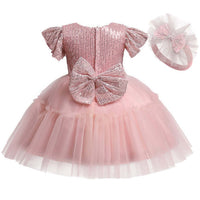 Princess Dress Girls Full Sleeve Baby girls dress Luxurious Weddings