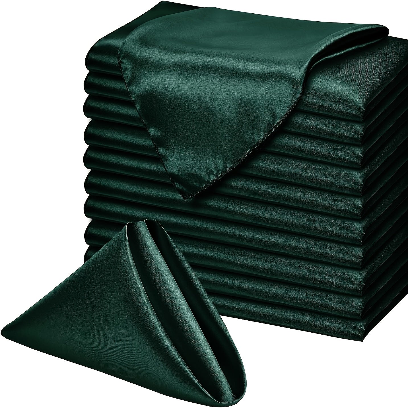 Coloured Satin Napkins - Set of 10 Napkins Luxurious Weddings