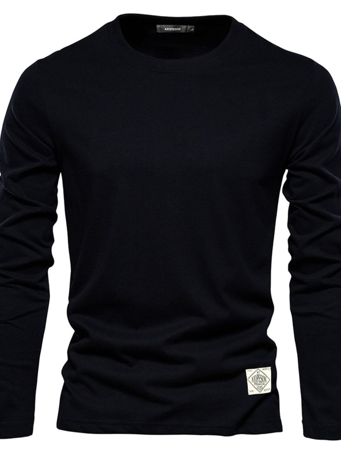 Men's Round Neck Long Sleeve T-Shirt Men's Tshirts Luxurious Weddings