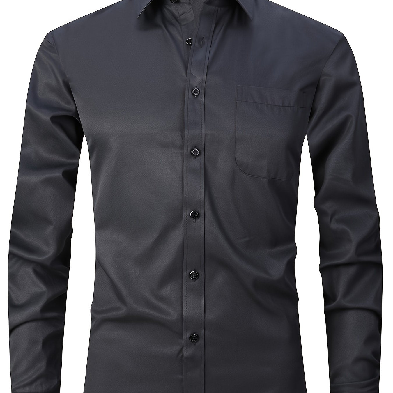 Men's Formal Business Shirts with Long Sleeves - Spring/Fall Collection Men's Formal Shirts Luxurious Weddings