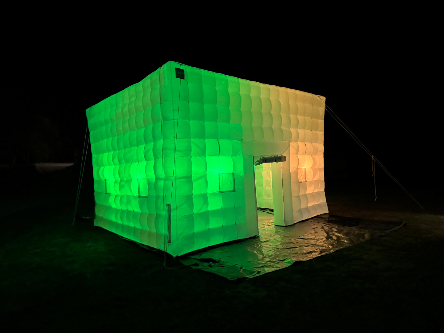 Large white Inflatable Square Tent/Marquee With Lights Marquees Luxurious Weddings